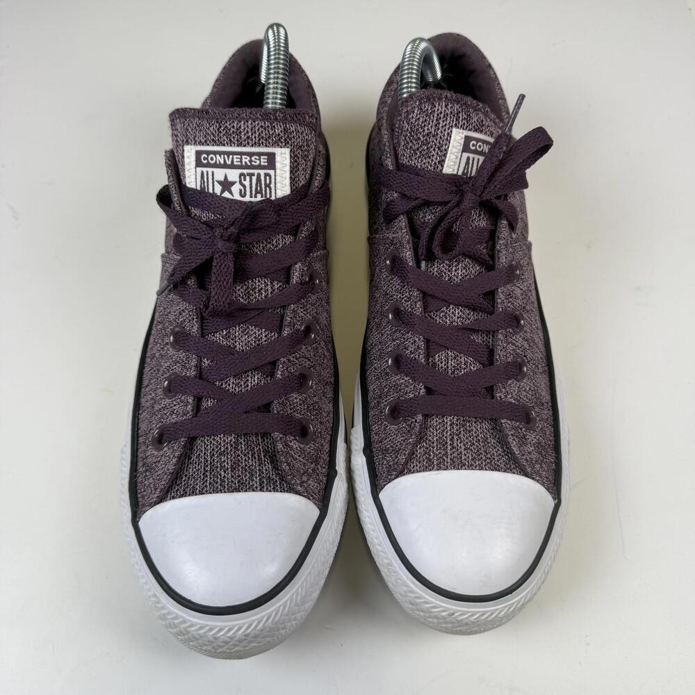 Converse Chuck Taylor Madison Size 10 Purple Tweed Knit Womens - Picture 3 of 9